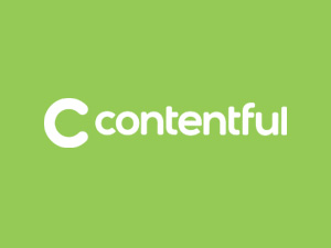 Contentful logo on green background