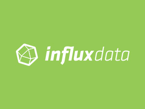 Influx Data logo on green background